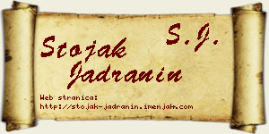 Stojak Jadranin vizit kartica